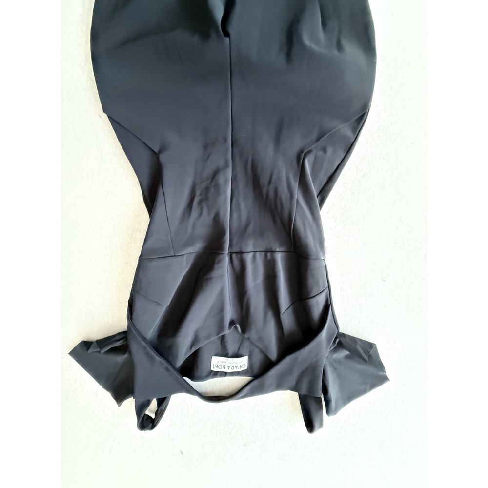 Chiara Boni La Petite Robe Black Off Shoulder Wide Leg Jumpsuit Made in Italy